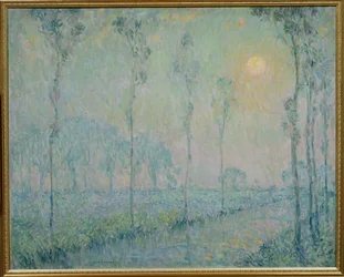 Der Bach bei Sonnenuntergang
